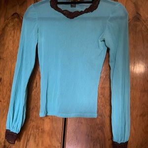 Sexy blue top